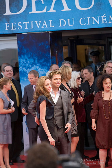 S1X1691Deauville 200705-01 
 Brad Pitt, Angelina Jolie, Michael Douglas, Casey Afflect and others at the Deauville 33rd American Film Festival, Normanday France