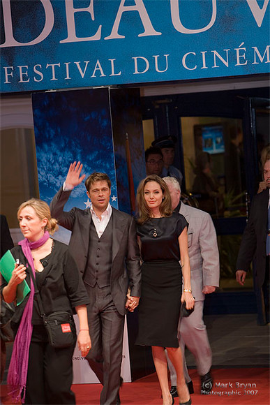 S1X1737Deauville 200706-01 
 Brad Pitt, Angelina Jolie, Michael Douglas, Casey Afflect and others at the Deauville 33rd American Film Festival, Normanday France