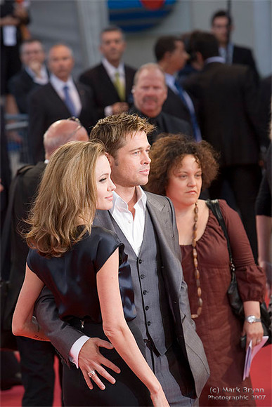S1X1675Deauville 200705-01 
 Brad Pitt, Angelina Jolie, Michael Douglas, Casey Afflect and others at the Deauville 33rd American Film Festival, Normanday France